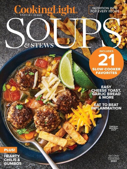 Titeldetails für Cooking Light Soups & Stews nach Dotdash Meredith - Verfügbar